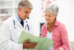 Doctor with female patient